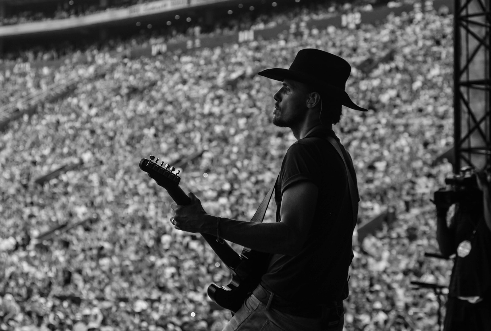 Brian on stage in front of a crowd