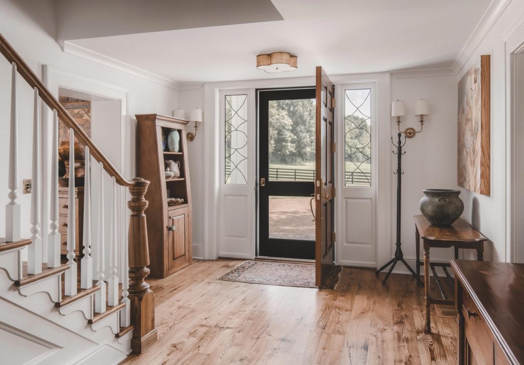 Front foyer with open door